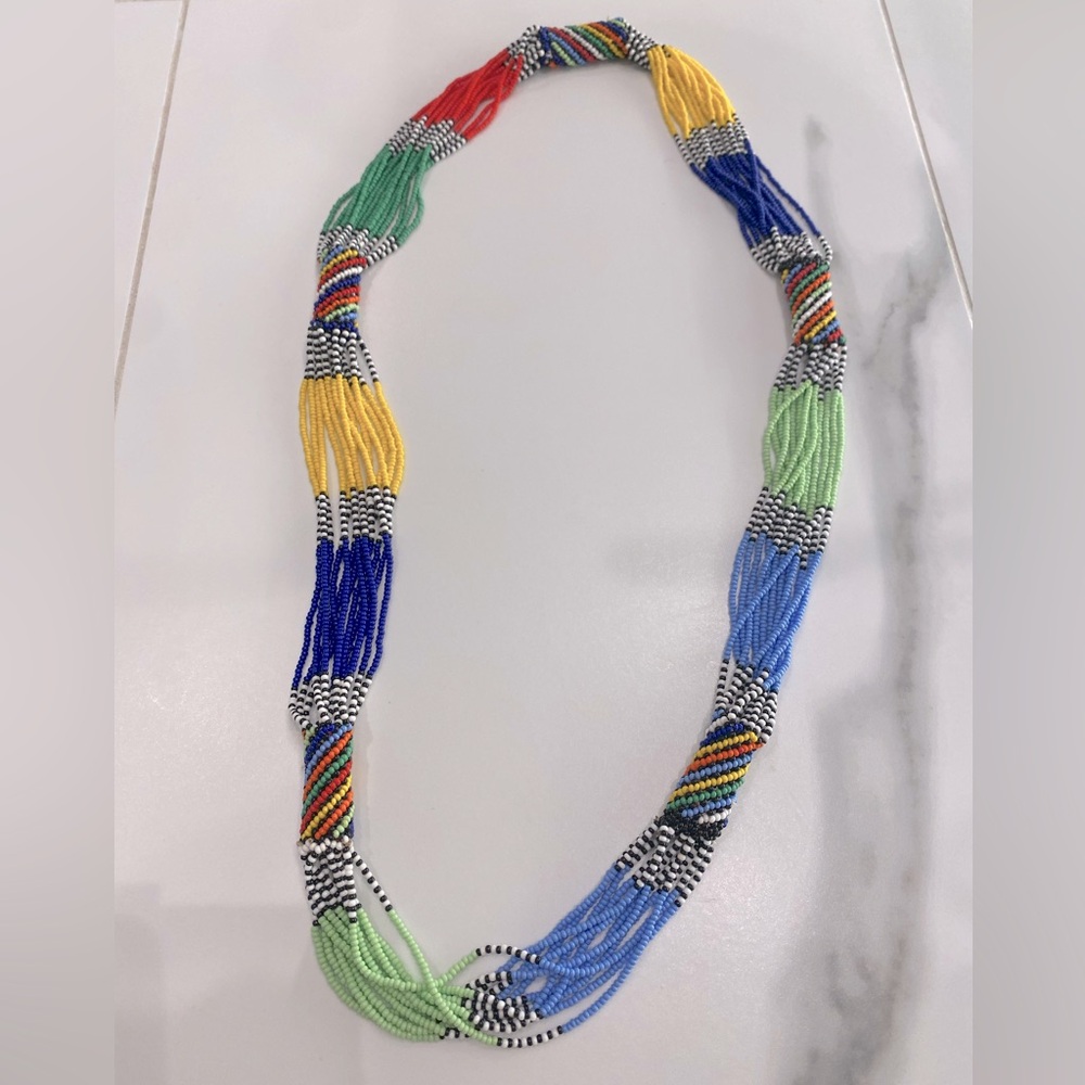 Beaded African necklace